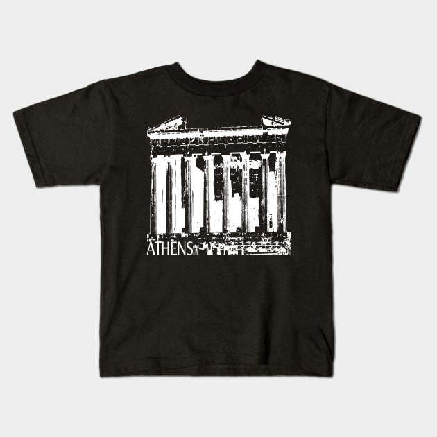 Athens Kids T-Shirt by TravelTs